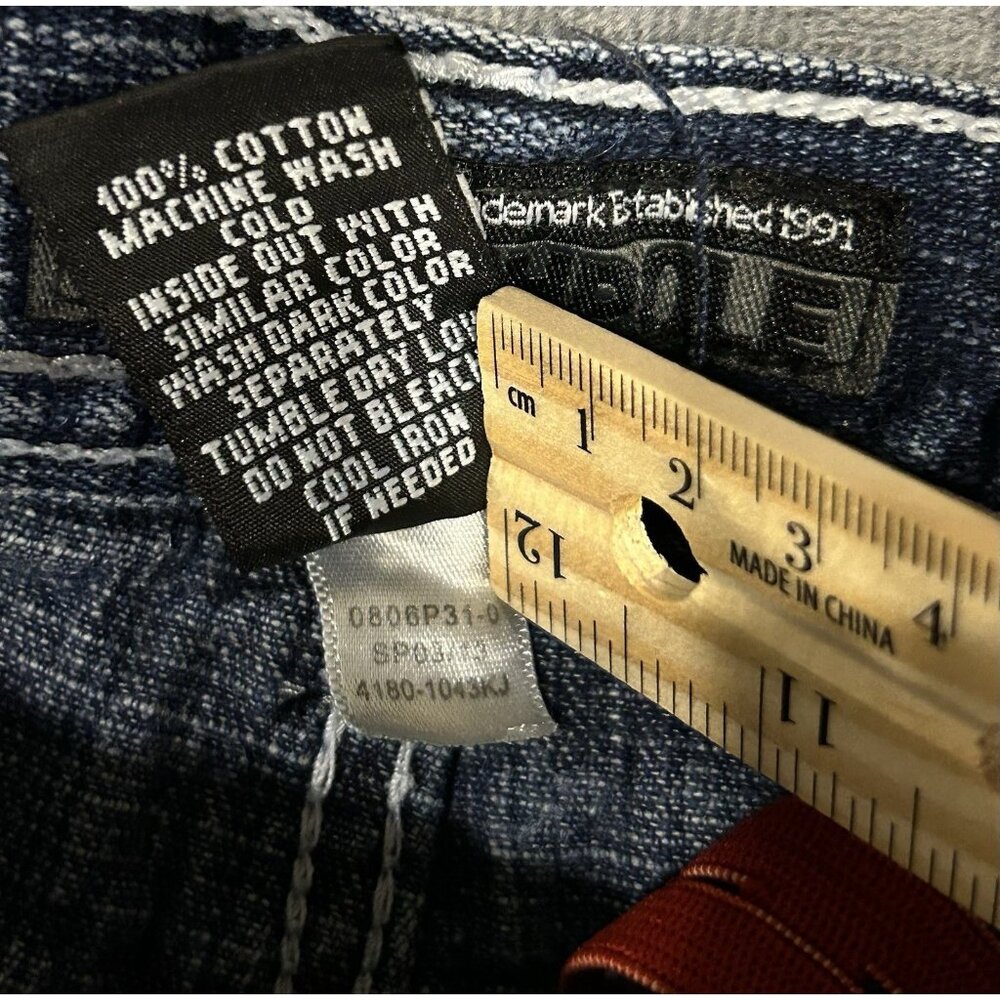 Y2K Boy’s Kid’s Size 6 Jeans Adjustable Waist Preowned Wide Leg - Picture 4 of 11